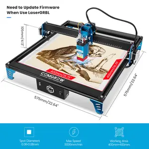 Oyma makinesi ve lazer kesim için yüksek hassasiyetli COMGROW 40/48 W HAREKET, CNC Gravür, lazer, CNC Router için ahşap, 400 * 400mm Yazıcı, logo ile ahşap Makinedeki en iyi 10 satış, lazer 60x40-no. 2