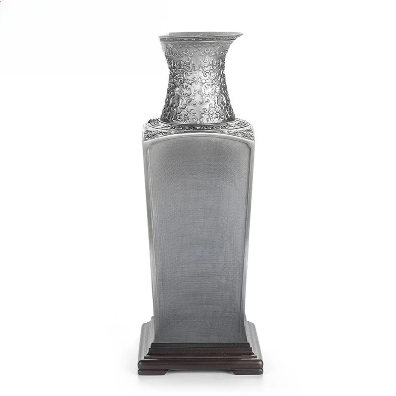 Imported living room ornaments tabletop home accessories vase handmade tin