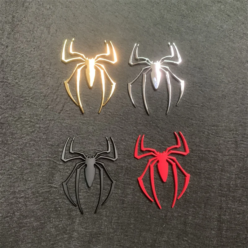 Spider Metal Bumper Sticker Car Personality Creative Bumper Sticker Body Scratch Sticker Modified Metal Side Door Bumper Sticker