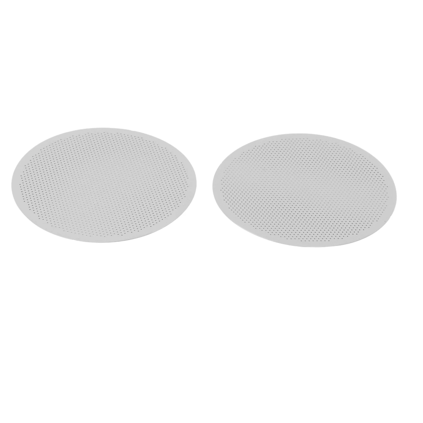 2Pcs Coffee Filter Screen 304 Stainless Steel Effective Filtration Durable Easy to Clean Portafilter Puck Screen 51mm 53mm 58mm