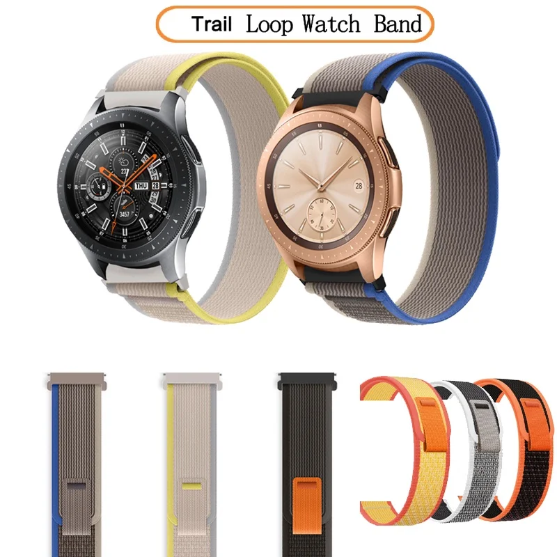 

20mm 22mm Trail Loop Watch Band Nylon Strap For Samsung Galaxy watch 3 41mm 45mm Watch 42mm 46mm Smart Watchband