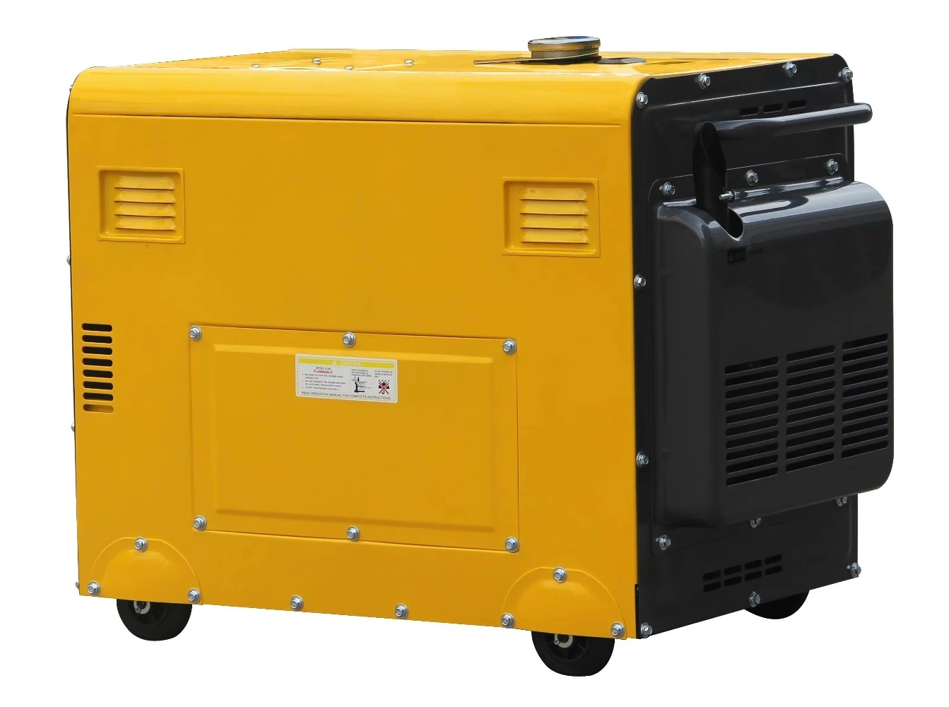 5KW 6.3KVA Three Phase Silent Generator with a Hand-cranked Mechanism for Home