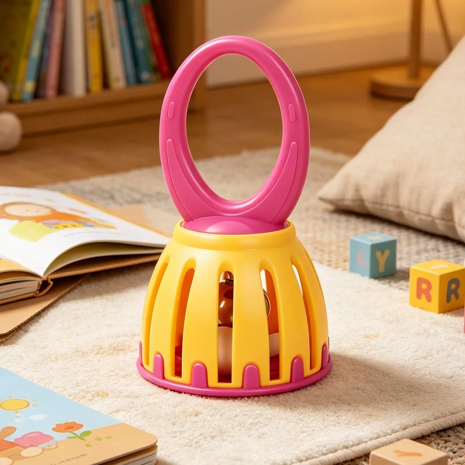 Handbells For Kids Cartoon Musical Educational Sensory Jingle Bells Cute Music Instrument Toy For Boys Girls Home Kindergarten