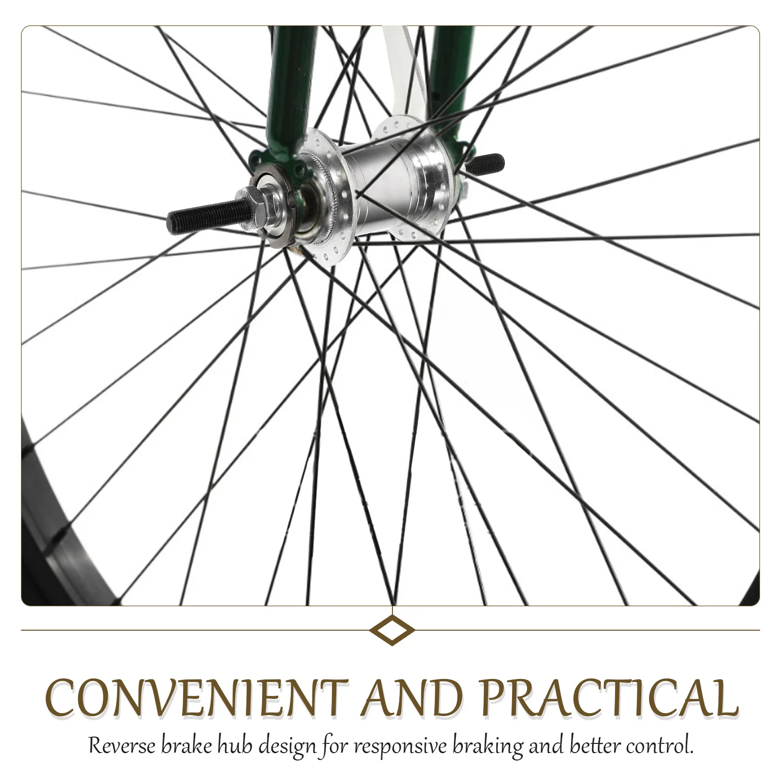 

1 Set Rear Hub Steel Bicycle Back Brake Replacement For Mountain Fixed Gear Bike Rear Hub Assembly Bike Supplies