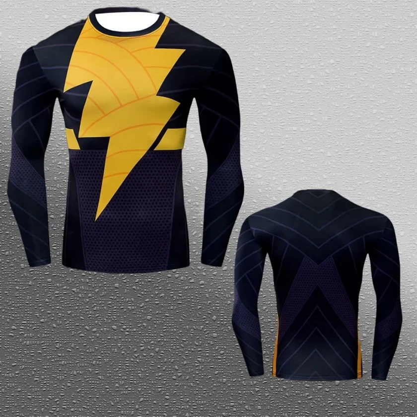 25/26 سلسلة أعجوبة شعبية خارقة الترفيه الرياضة اللياقة البدنية الملابس الربيع والخريف طويلة الأكمام تي شيرت الملابس العائلية