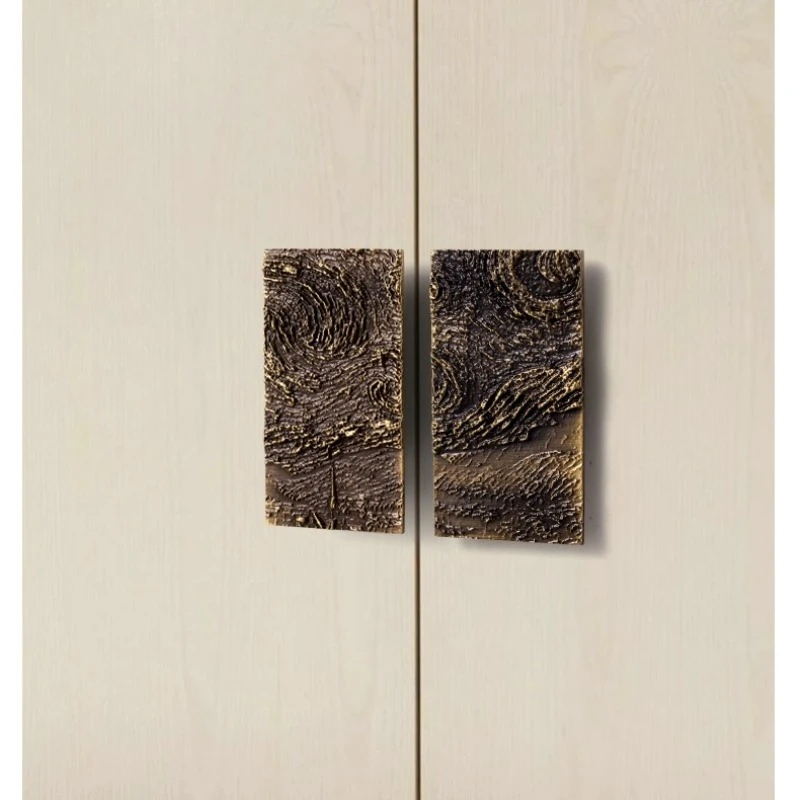 Rectangular double door handle/antique brass cabinet handle and knob center drawer handle for kitchen cabinet doors