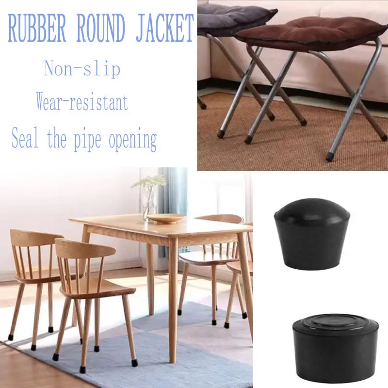 4/8/12PCS Runde Möbel Fuß Kappen Stuhl Tisch Sofa Anti-Slip Stille Gummi Bein Pad holz Boden Anti-Scratch Schutz Pad – Detail 3