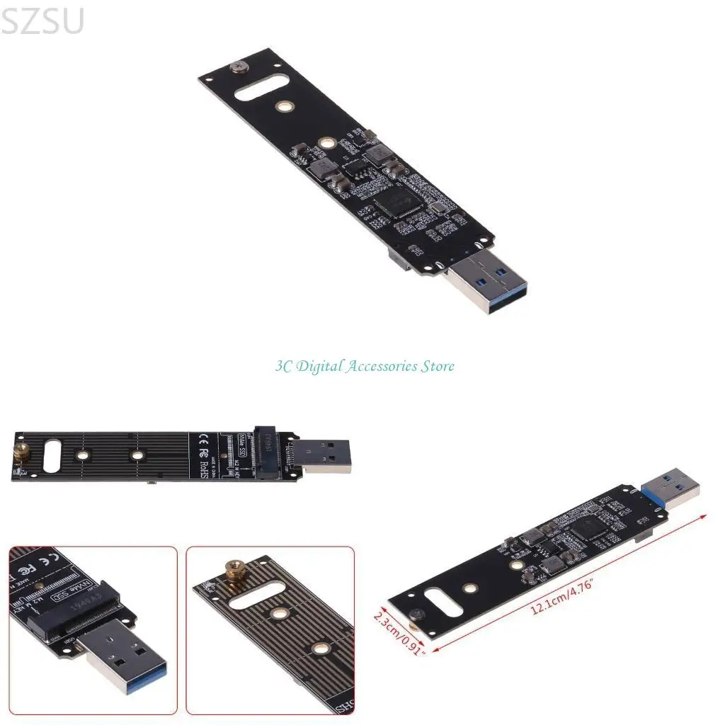 

SZSU долговечный NVME к USB-адаптеру M.2 SSD до типа A Adapter Adapter Card Высокая производительность