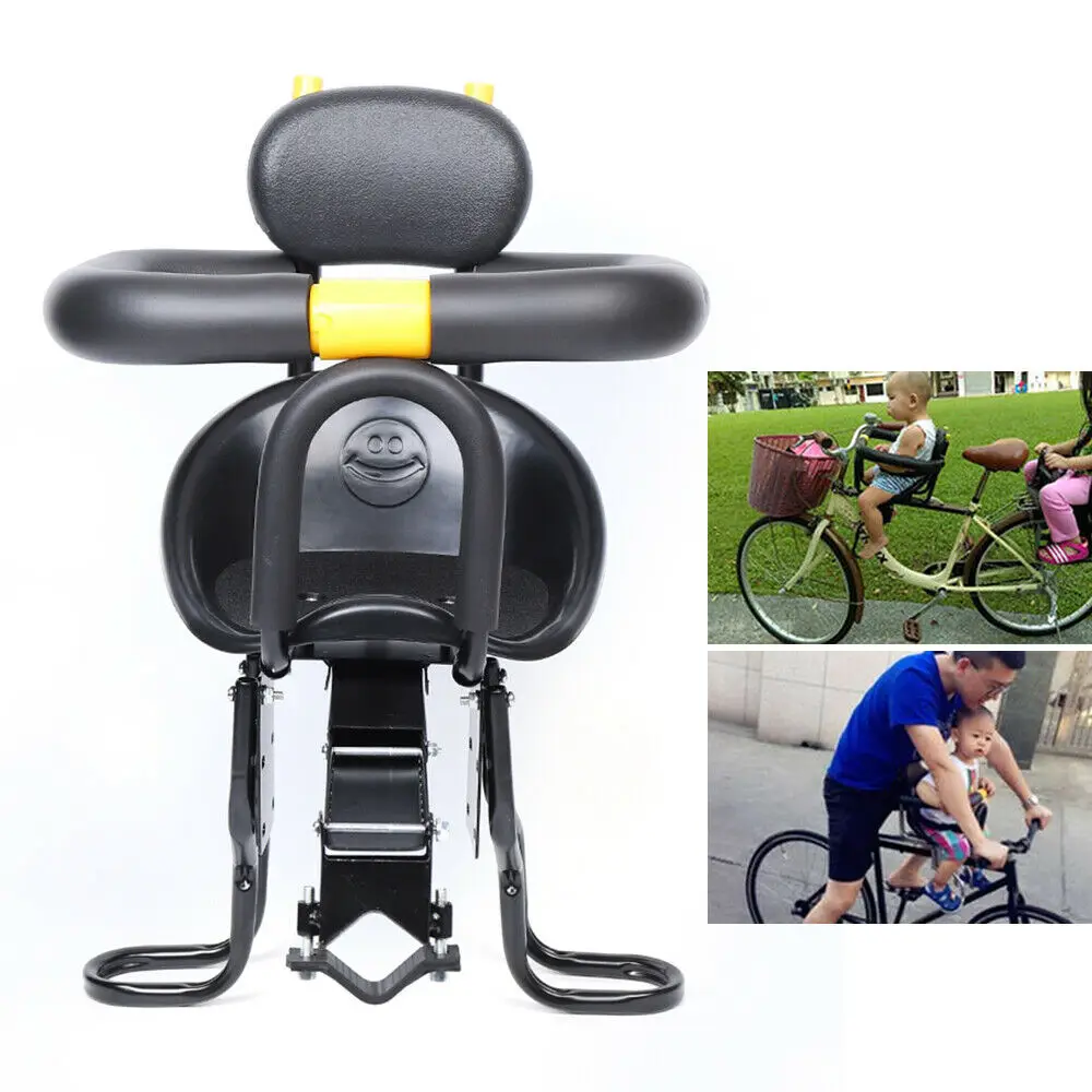 

Child Bicycle Seat Kids Front Mount Baby Bike Carrier Baby Saddle Buckle for 8 months to 6 years old