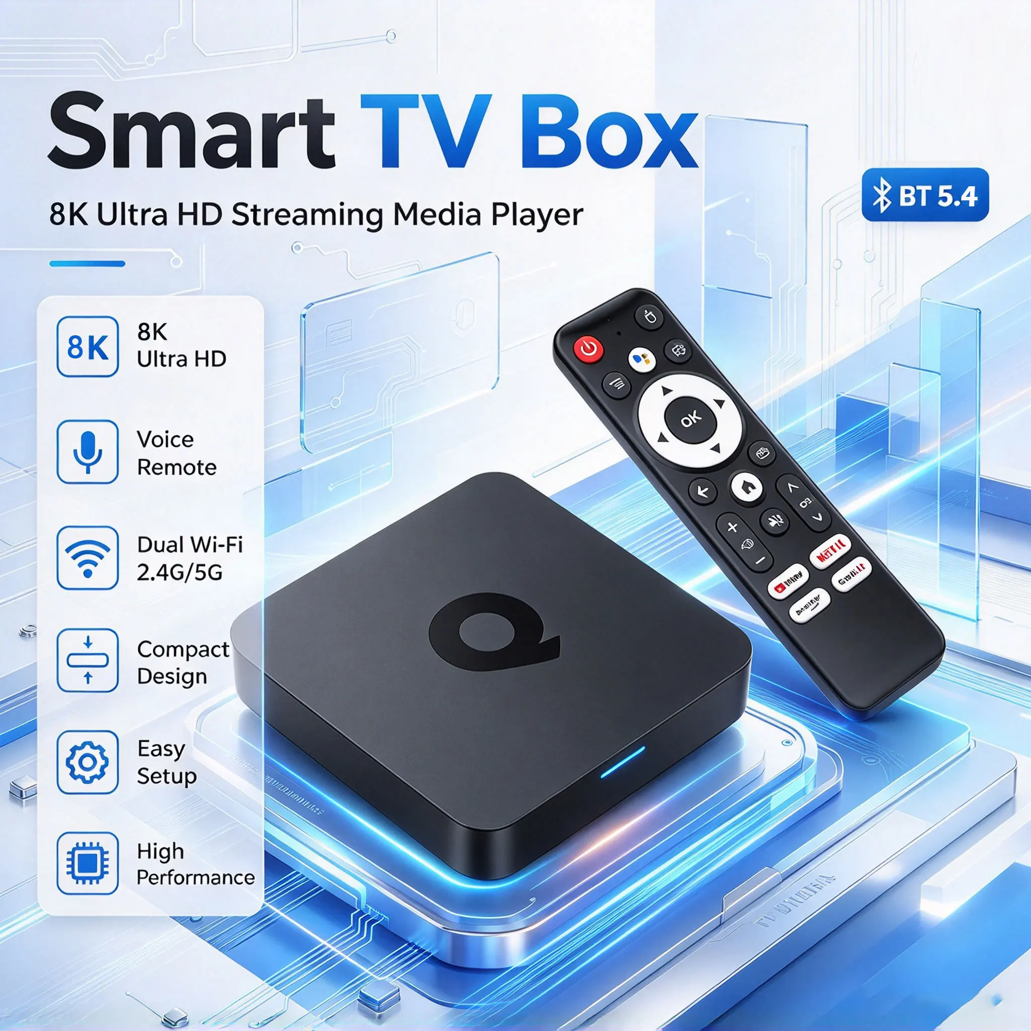 Google Allwinner H313 TV Box Android 16 WiFi 6 BT5.4 8GB RAM 128GB ROM 8K Google Assistant Voice Control Smart Media Player Set Top Box - Aliexpress Deal