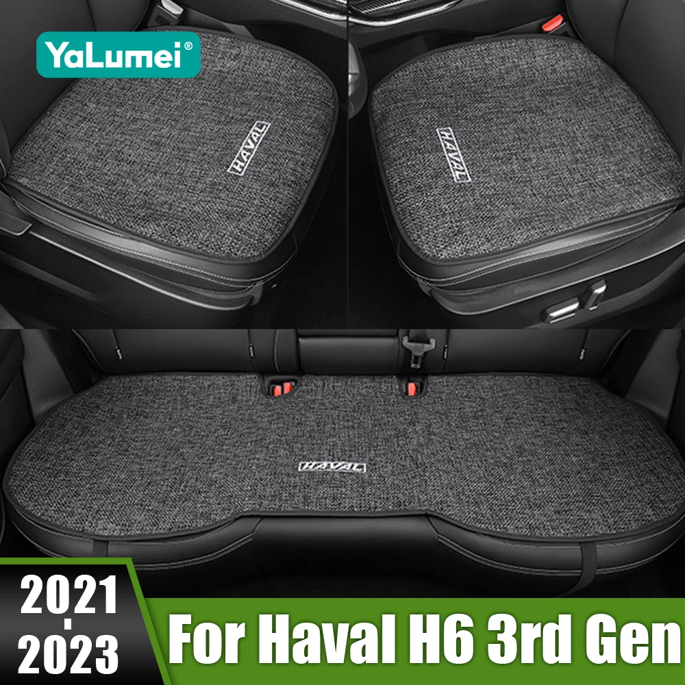 For Haval H6 3rd Gen 2021 2022 2023 GT DHT-PHEV Car Seat Pad Cover Front Rear Back Cushion Breathable Protector Mat Accessories