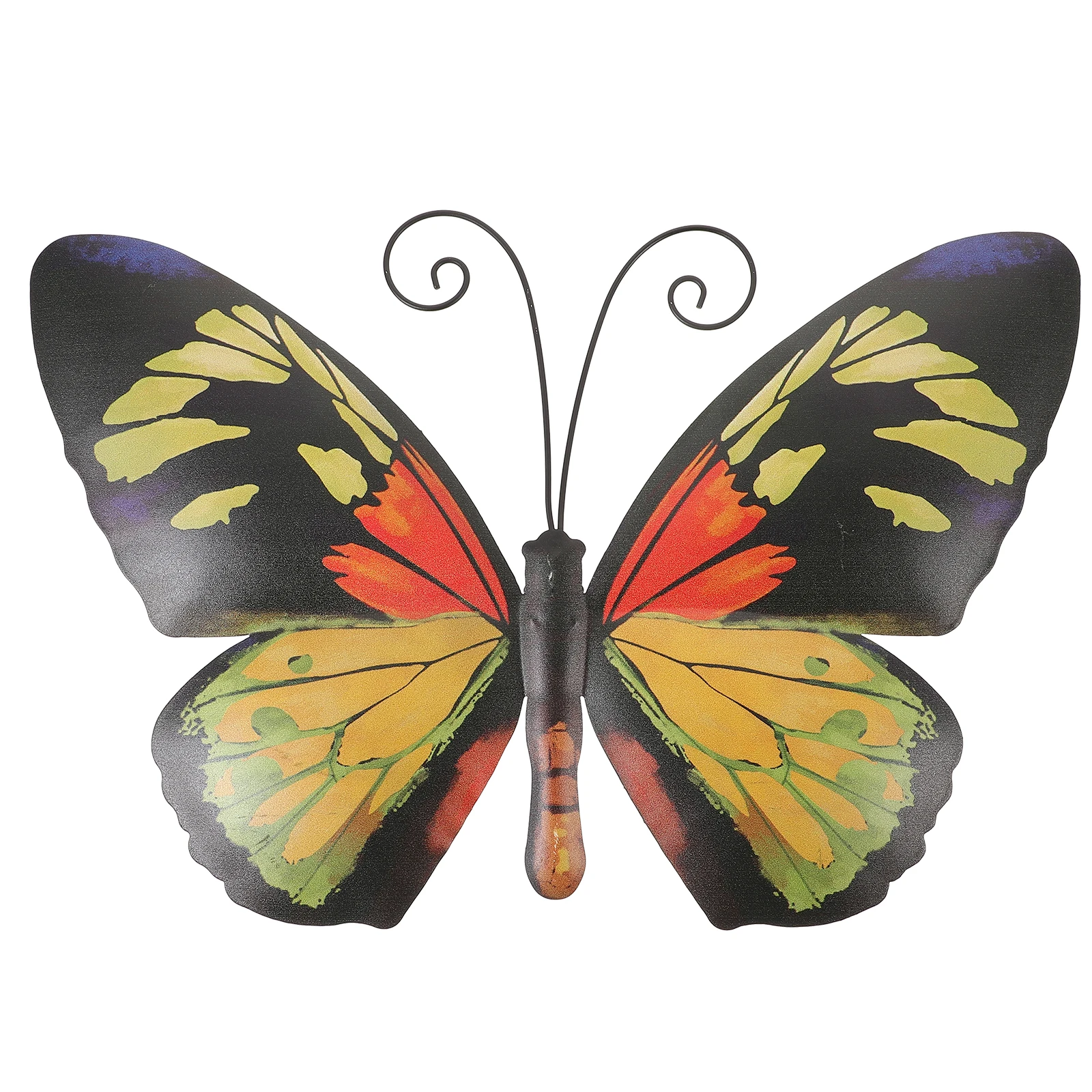 

Iron Butterfly Hanging Decor Purple Wrought Metal Durable Fence Gate Metal Butterfly Wall Yard Outdoor