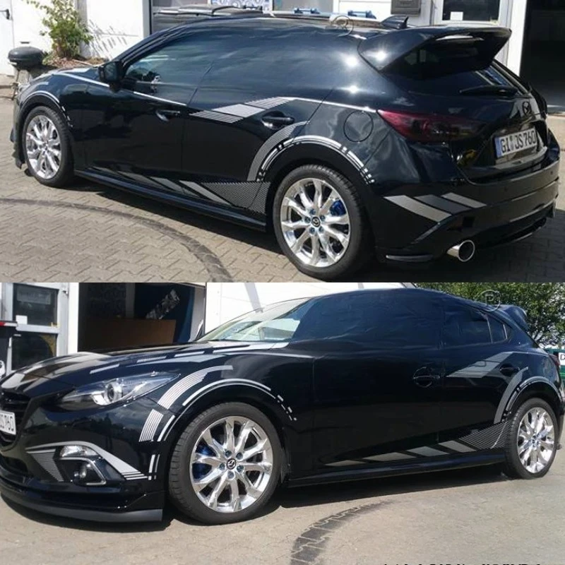 

Car sticker FOR Mazda 3 Axela body exterior decoration fashionable sports racing customized Vinyl Decal