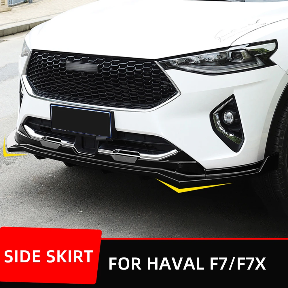 

Car Front Bumper Splitter Lip Chin Diffuser Body Kit Protector Guard For Haval F7X F7 Accessories Exterior Parts Automobiles