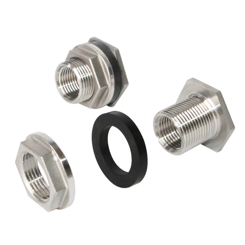 1PCS Stainless Steel Pipe Swivel Fitting Nut Water Tank Connector 3/4 Inch BSPP