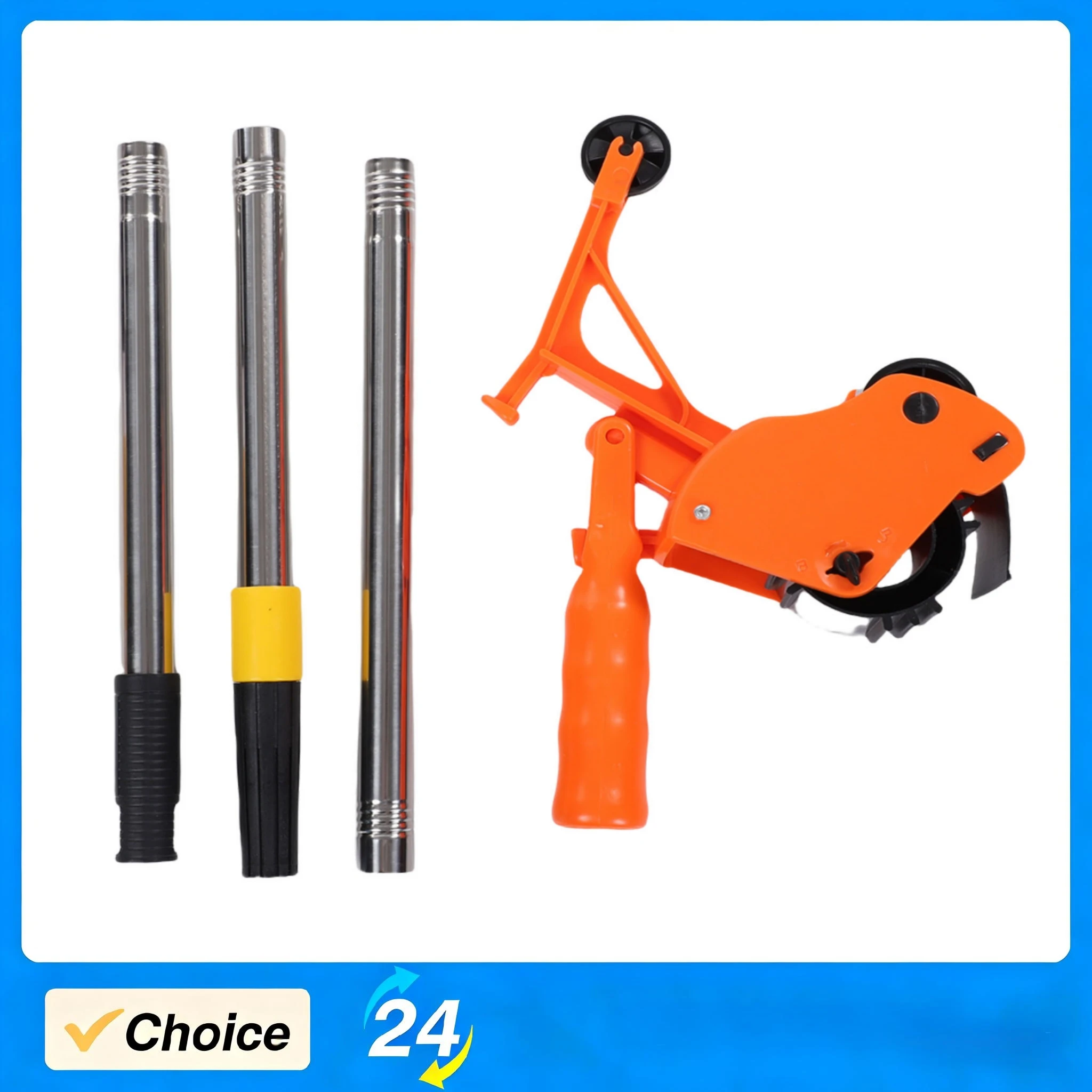 Tape Applicator 41.7 x 2.9in Floor Film Tape Applicator Ergonomic Design ABS Home Seam Gluing Wall Floor Renovation Tool