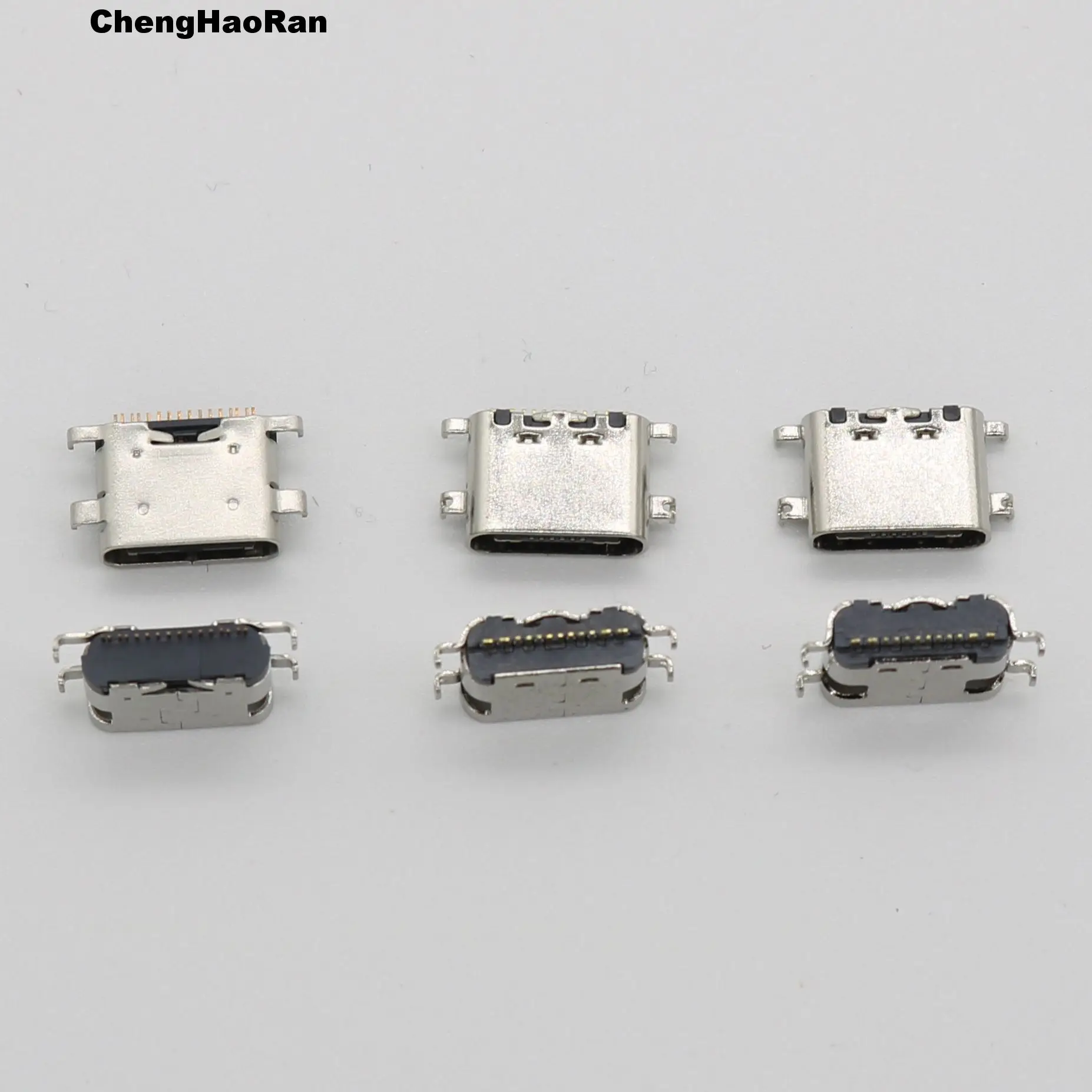 5PCS USB 3.1 Type C Connector 16 Pin 16P Female SMT Tab jack Version Socket For Ulefone Power 5 MTK6763 Octa Core 6.0 / iPaly40