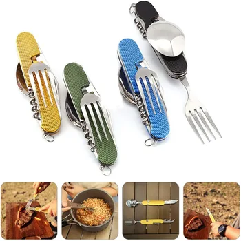 couteau multifonctions Couteau suisse pliant multi-outils, couteau de poche portable, couteau utilitaire de camping de survie en plein air, outils à main EDC, coupe-boîte, 6 en 1