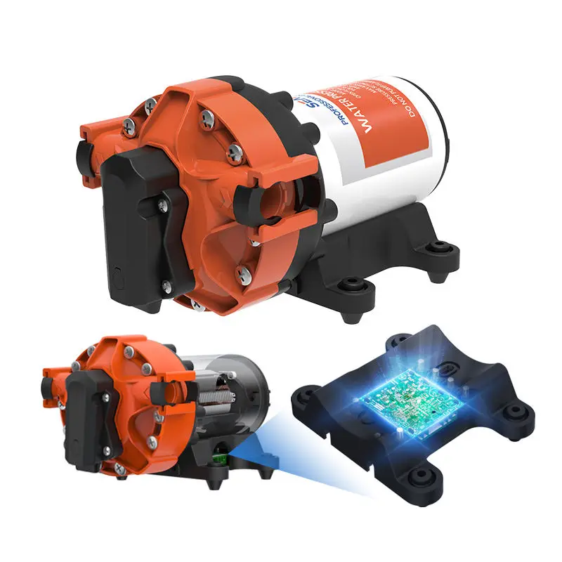 12V 24V Variable Speed Smart Pump 5.0 GPM on Demand Marine RV 5-Chamber Intelligence Diaphragm Pump