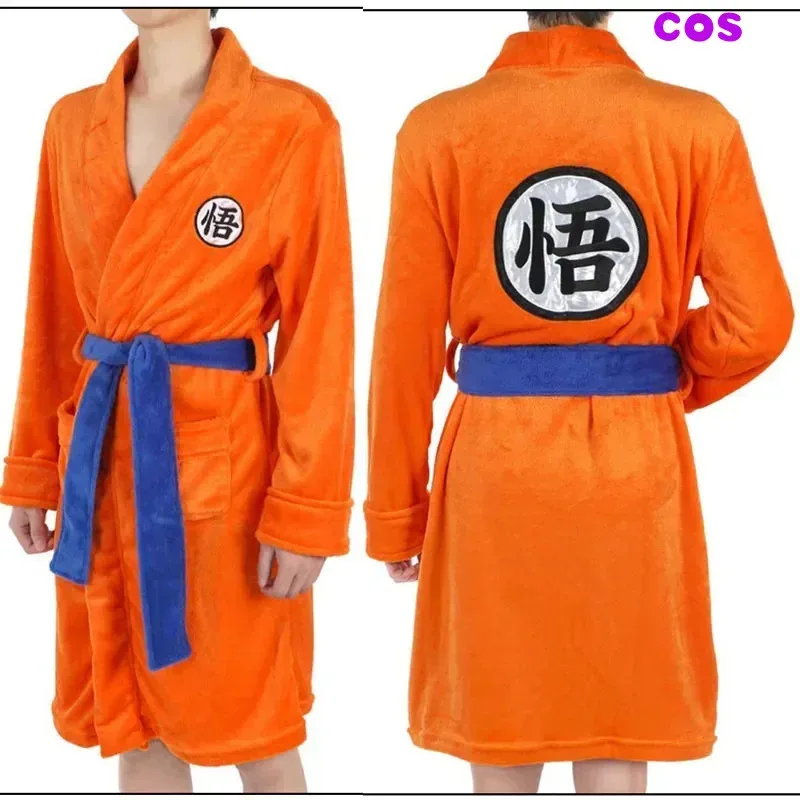 

Z Adult kids Anime Bathrobe Cosplay Son Goku Costume Man Women Bath Robe Sleepwear Plush Robe Women Men Pajamas Cartoon