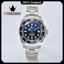 Men's Watch NH35 Fully Automatic Movement Sapphire Glass Stainless Steel Case Glow Waterproof OUMASHI High end Luxury Watch