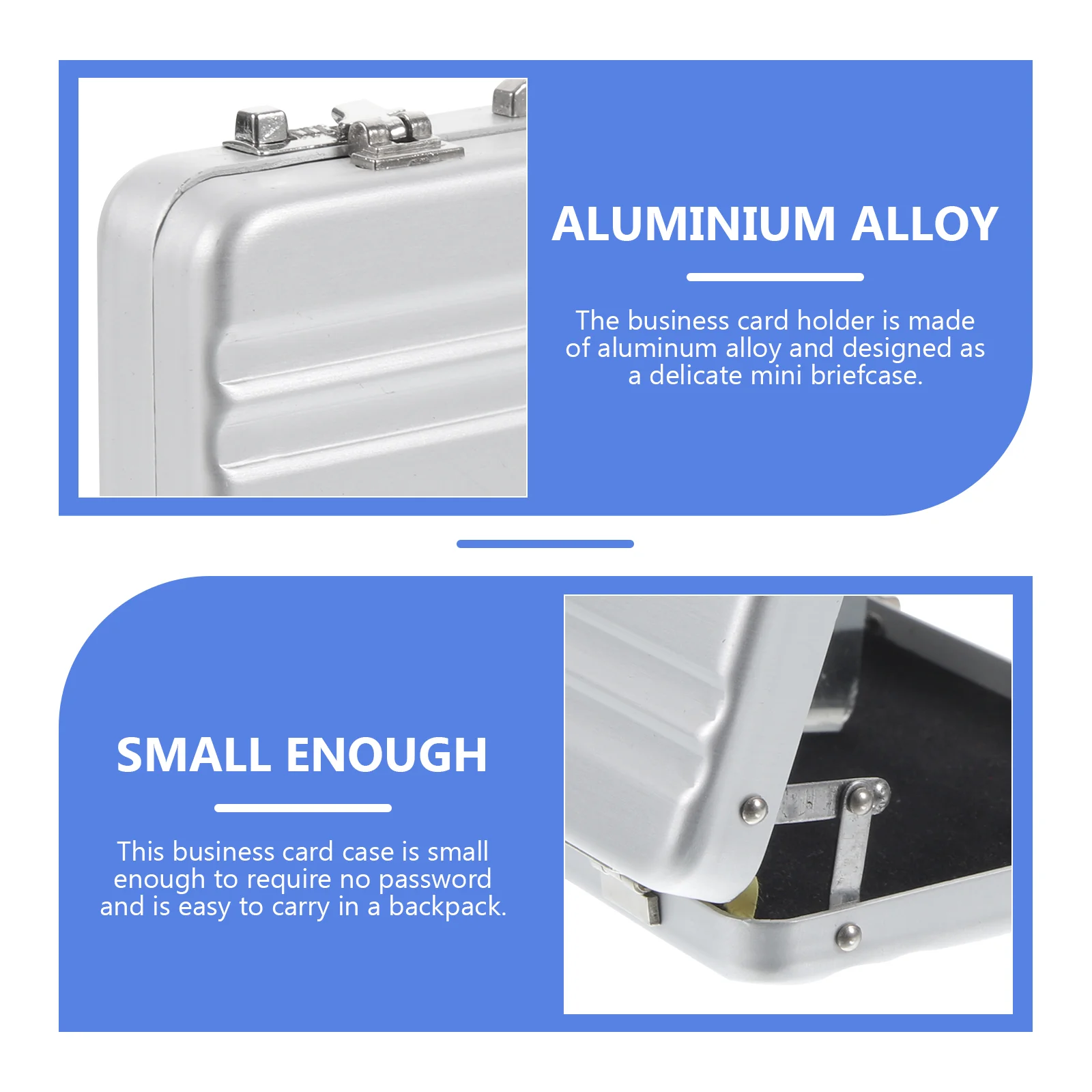 Business Card Case Name Holders Cards Stand Organizer Portable Boxes Mens Wallet