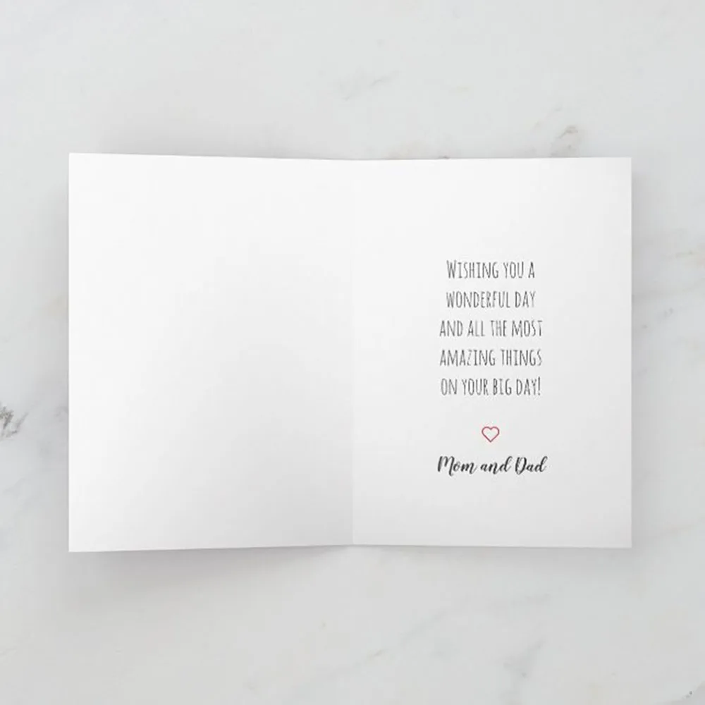 4/8/12pcs Custom Personalized Name & Birthday Greeting Cards (For Wedding, Baptism, Party Invitations)