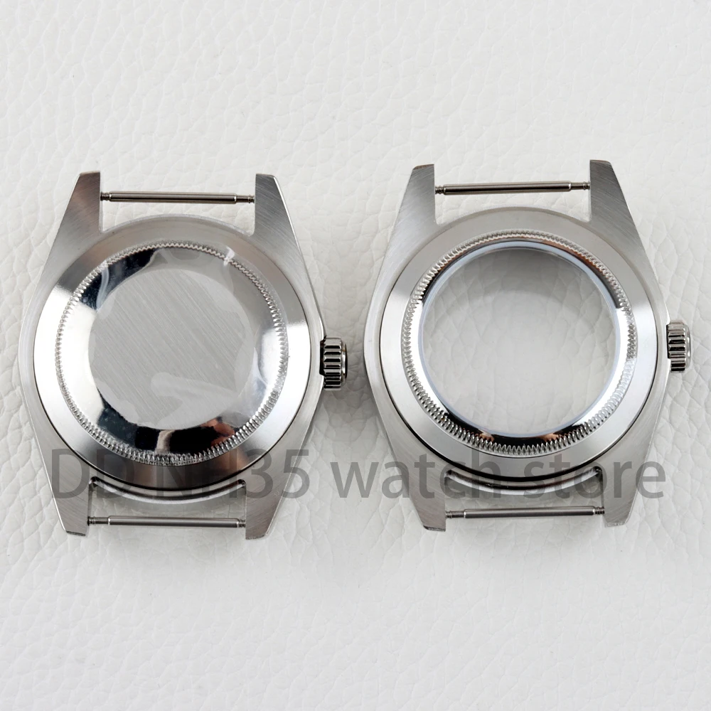 36mm/39mm NH35 Watch Case Sapphire Glass Waterproof Solid 316L Stainless Steel for Datejust NH35 NH36 Movement 28.5mm Dial