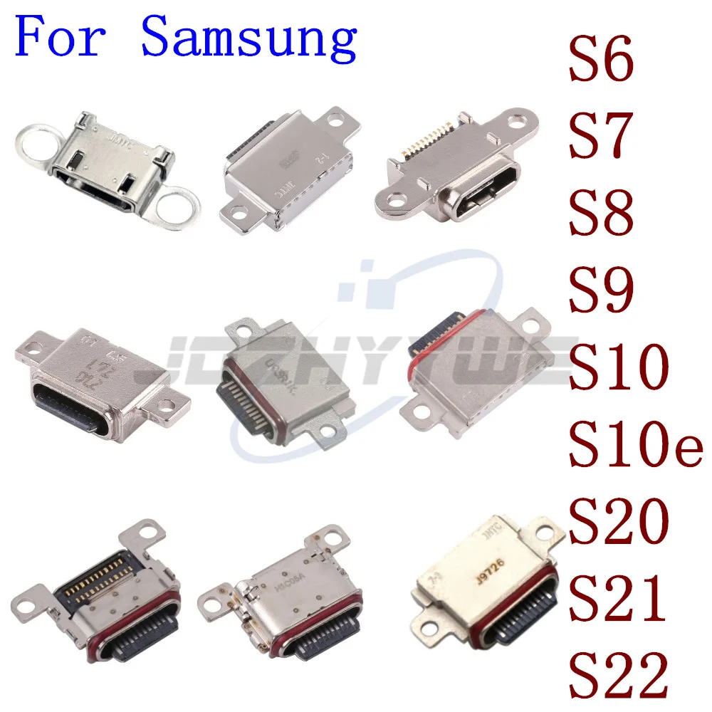 

10 шт., USB-разъём для зарядки Samsung S6 S7 S8 S9 S10 S10e S20 S21 S22