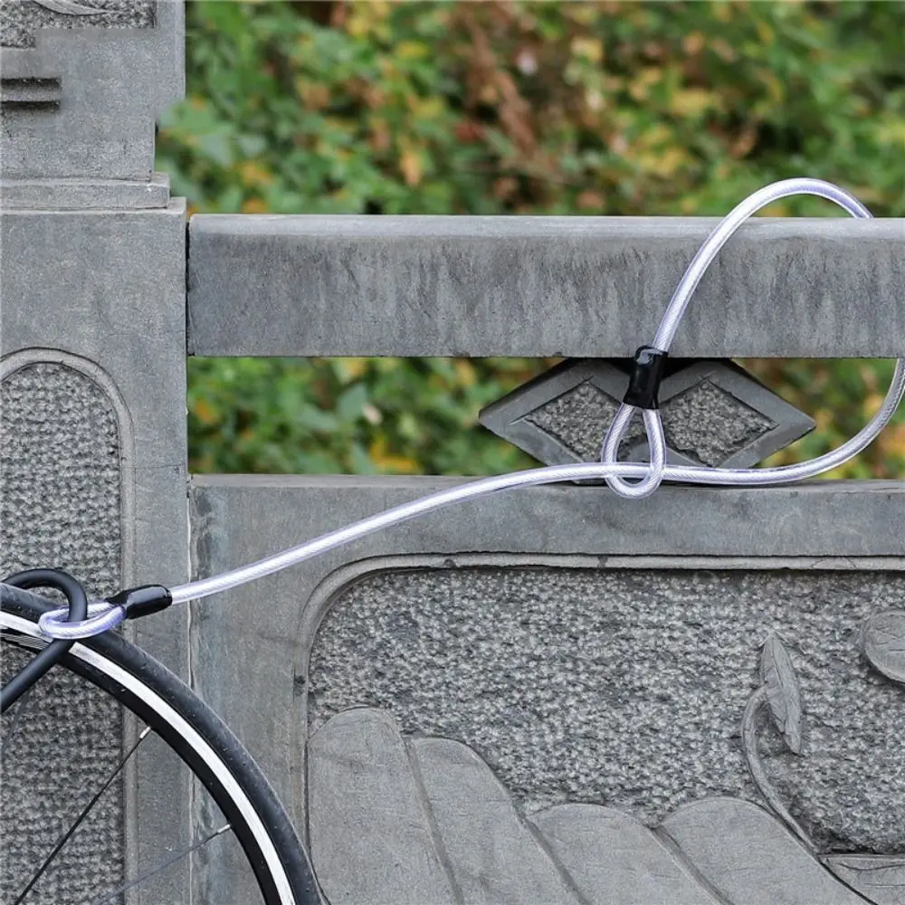 

Двухконцевой велосипедный защитный кабель с защитой от кражи, сверхпрочный складной стальной цепь, усиленный режущий прочный стальной трос