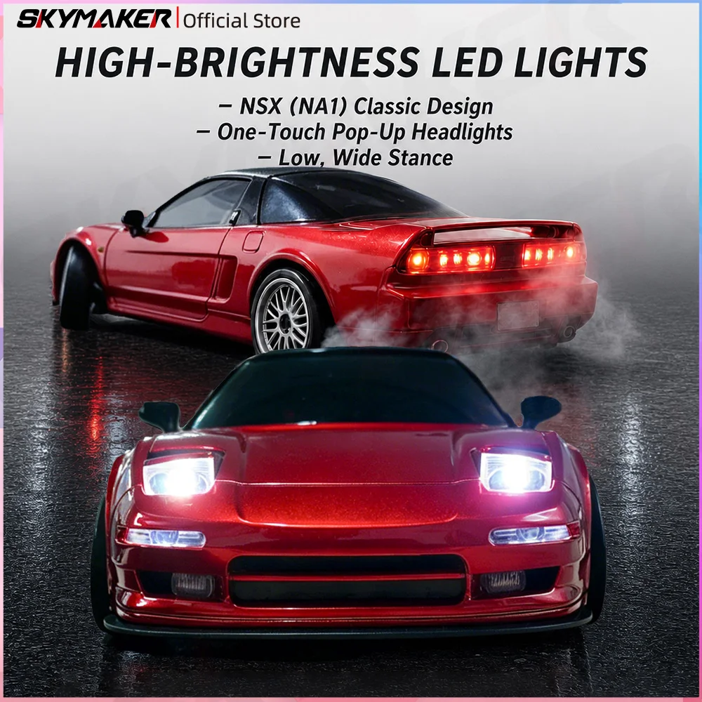 LDRC NEW LD1803 NSX RC Drift Car RTR 1/18 Scale 2.4G 2WD ESP Gyro Full Proportional Control LED Light Racing Model Toys Gifts