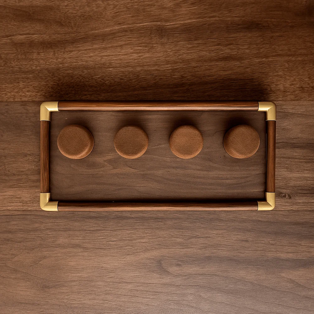 Durable Walnut Wood Bracelet Tray Organizer Storage Case Bracelet Display Rack Ornaments Necklace Jewelry Display Stand Gift