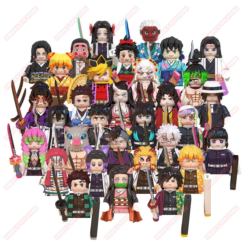 

Demon Slayer Animation Peripheral Toys Tanjirou Nezuko Zenitsu Inosuke Muzan Small Doll Anime Action Model Figures Collection