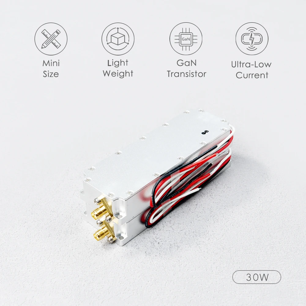 30W 700Mhz Eindversterker 970-1030Mhz 1160-1280Mhz 1560-1680Mhz Type Sma Connector