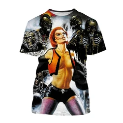 New Classic Horror Movie Return of the Living Dead Personality T-Shirt 3D Zombie Skull Horror Movie Print Harajuku Streetwear