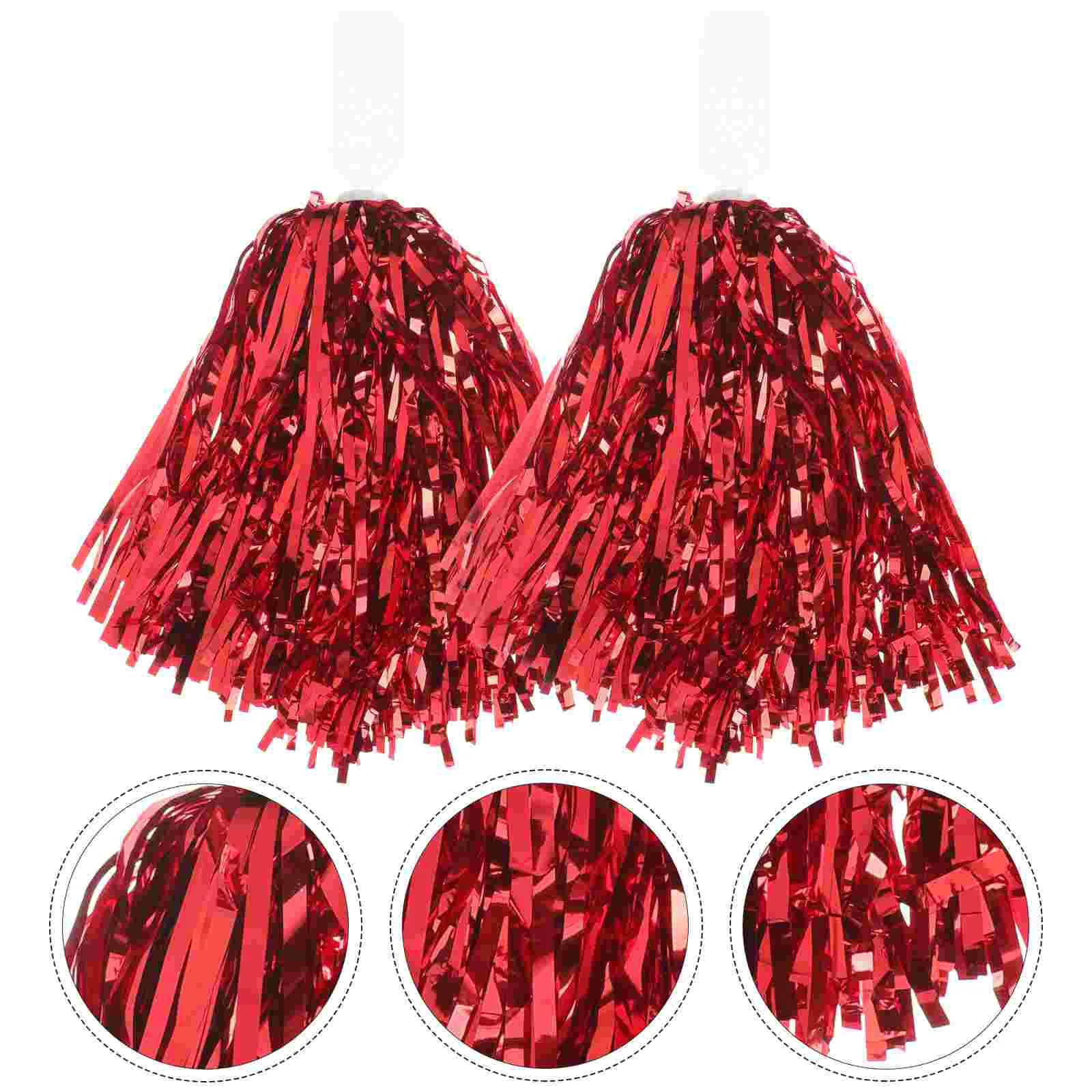 6 Pcs Cheerleaders Hand Flower Handheld Cheering Props Pom Poms Cheerleading Clothing Pe Flowers Performance Adornment