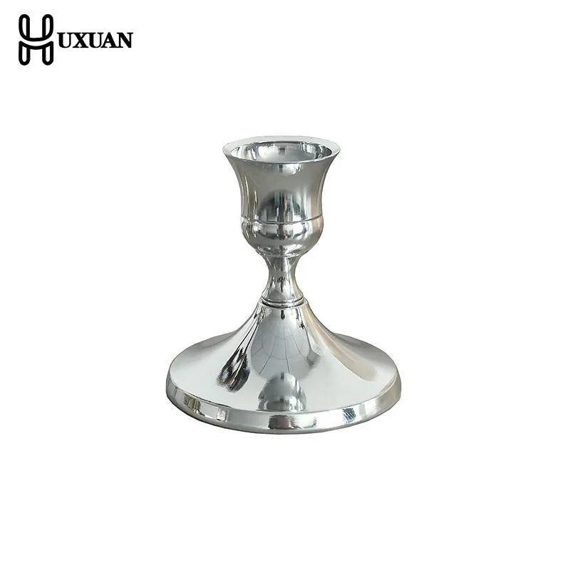 2Pcs Vintage Elegant Tabletop Candle Holders Iron Candlelight Dinner Props Bar Party Candelabra Home Hotel Decorations