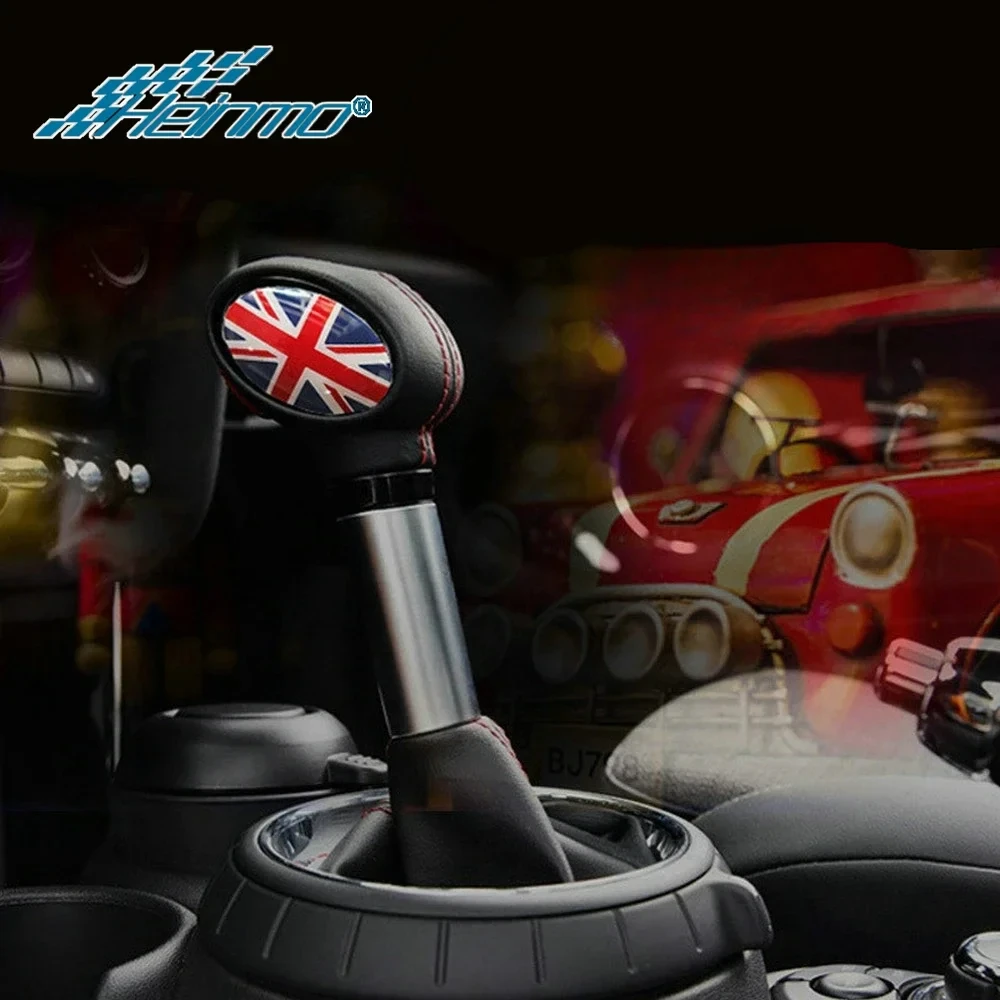 2pcs Union Jack Car Gear Shift Knob Panel Decoration Stickers Cover For Mini Cooper S JCW F54 F55 F57 F60 Car Styliing