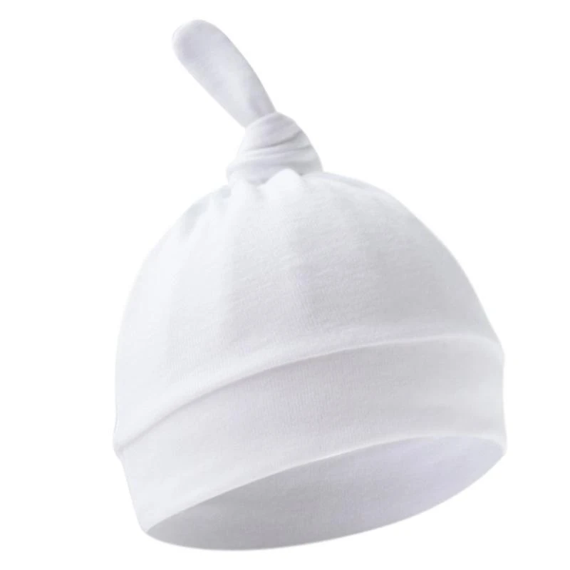 

JU64 Cotton Breathable Baby Bonnet Hat Soft Infants Earflap Bonnet Fetal Caps Comfortable Headwear for 0 to 6 Months Unisex