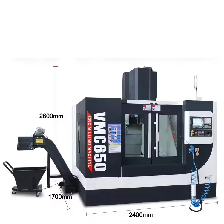 China Professional Manufacture mini vertical machining VMC640 vmc650 GSK218M Cnc Universal Milling Cnc Machine Center