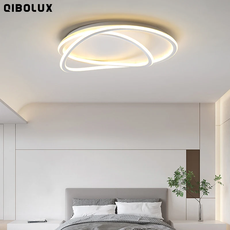 

Modern LED White Ceiling Lights Chandelier Lighting Fixtures Kitchen Dining Bedroom Living Dining Room Restaurant Remote Control