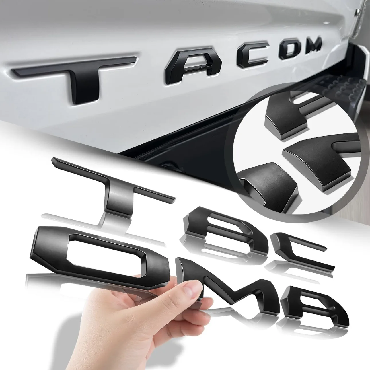 

3D ABS Car Letters Sticker for Toyota Tundra Tacoma Pickup Truck Rear Tailgate Emblem Badge Decal Exterior Accessories