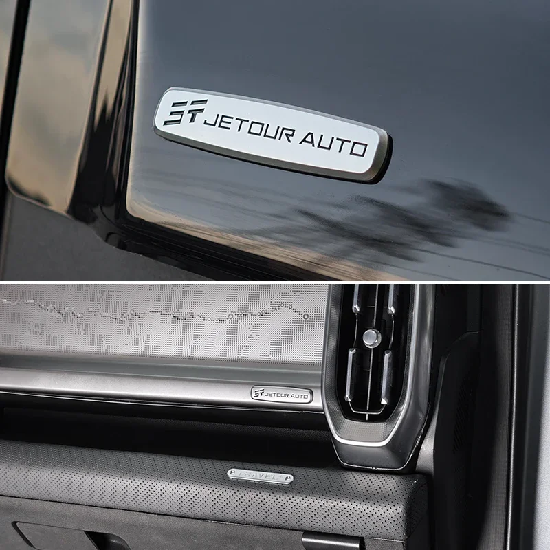 Aluminum Alloy Emblem Sticker Logo For Jetour Traveller T1 T2 Original Badge Adhesion Car Interior Accessories