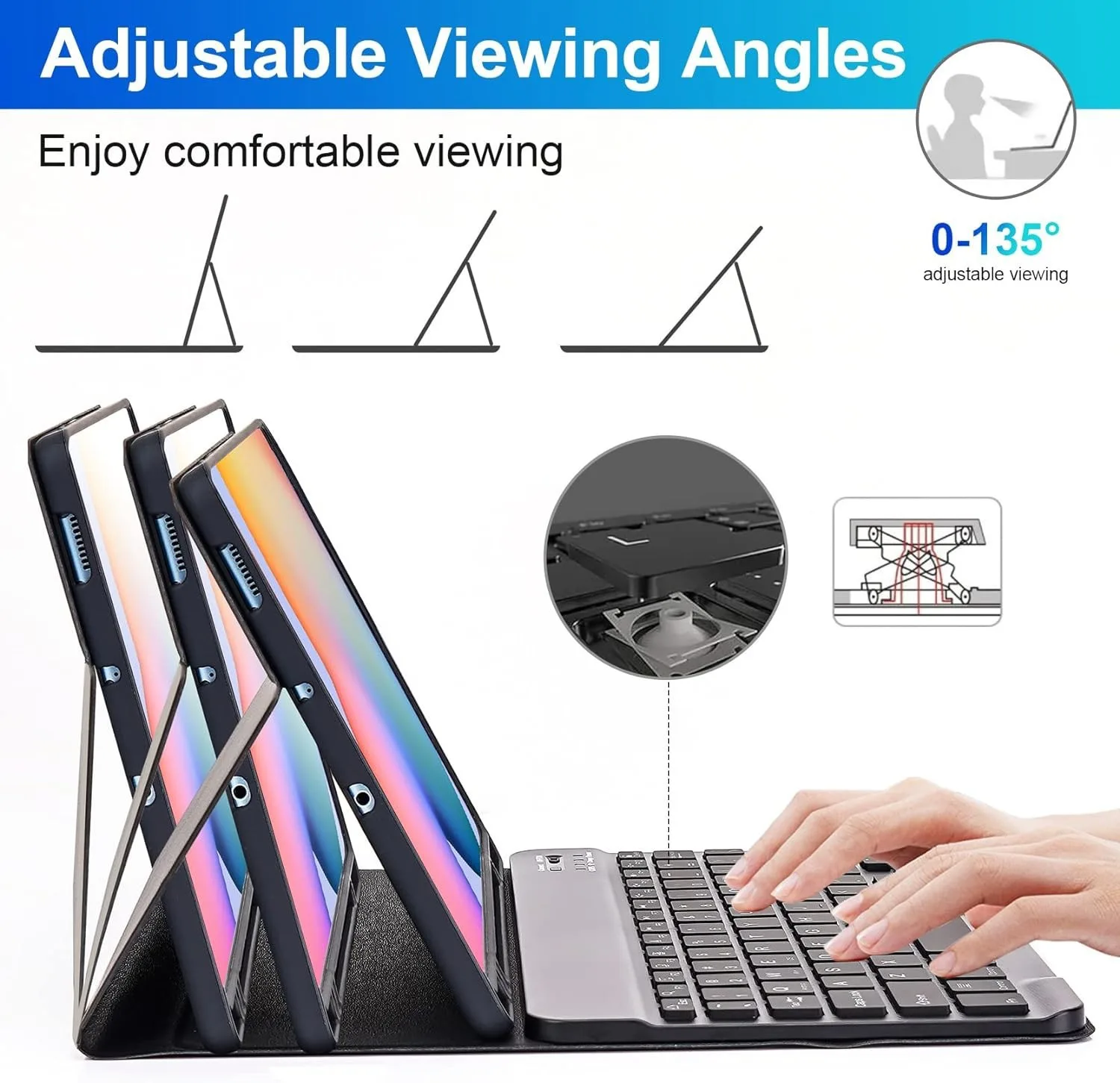 For Samsung Galaxy Tab S6 Lite 10.4 inch P610 P615 P620 With Backlit Keyboard Detachable Keyboard Case For Galaxy Tab P625 P613