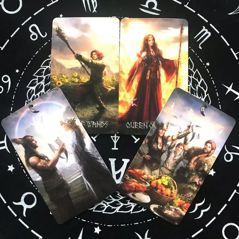 Hot sales Runic Tarot Card Fate Divination Family Party Paper Cards Game Tarot And Teddy Tarot Options