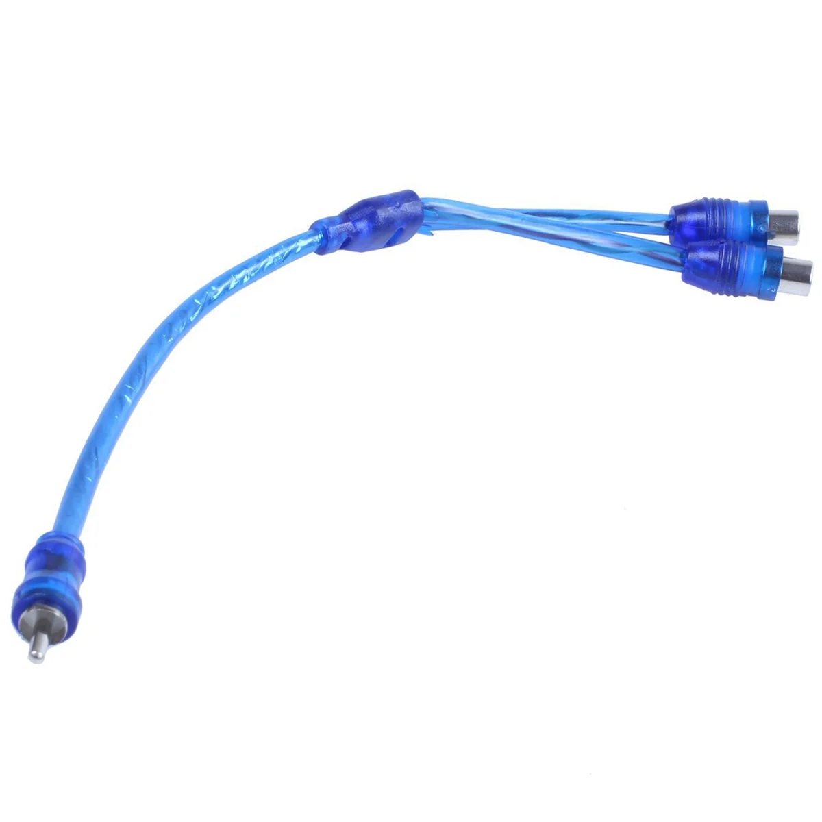 

B13C2x RCA Phono Y Splitter Lead Adapter Cable 1 Male To 2 Female Car Connector 30cm