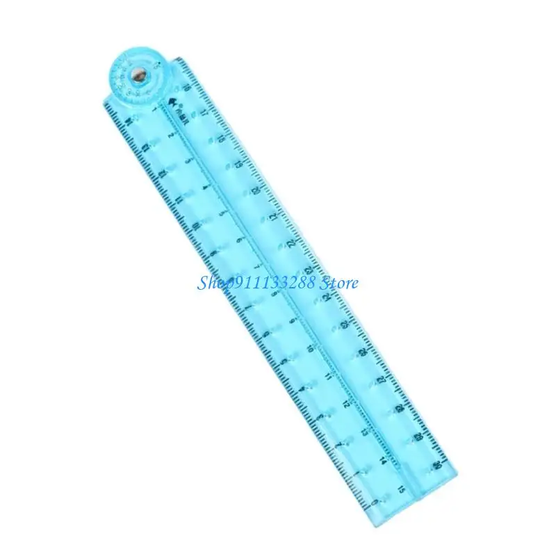 G88D Righello pieghevole trasparente Righello flessibile Righello in centimetrica per misurazione del disegno