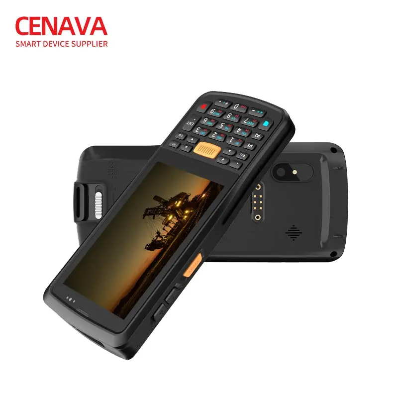 4inch Cenava Ip67 Waterproof NFC/RFID/PSAM/2D Optional Android 11.0 Rugged Handheld PDA Barcode Scanner