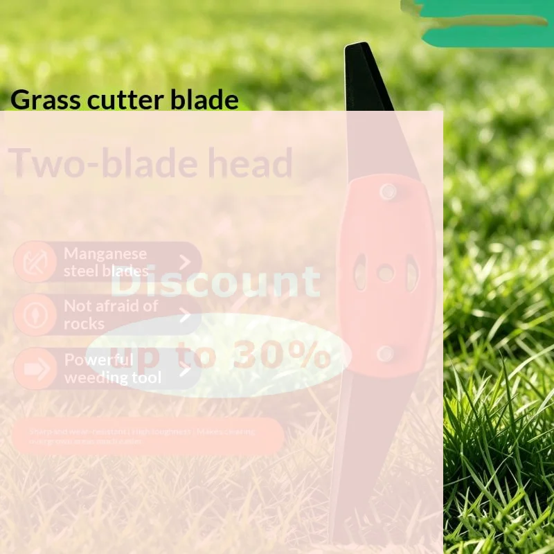 Lithium Grass Trimmer Head High Performance Manganese Steel Dual Edge Weed Blade Practical Garden Accessory for Commercial Lawn