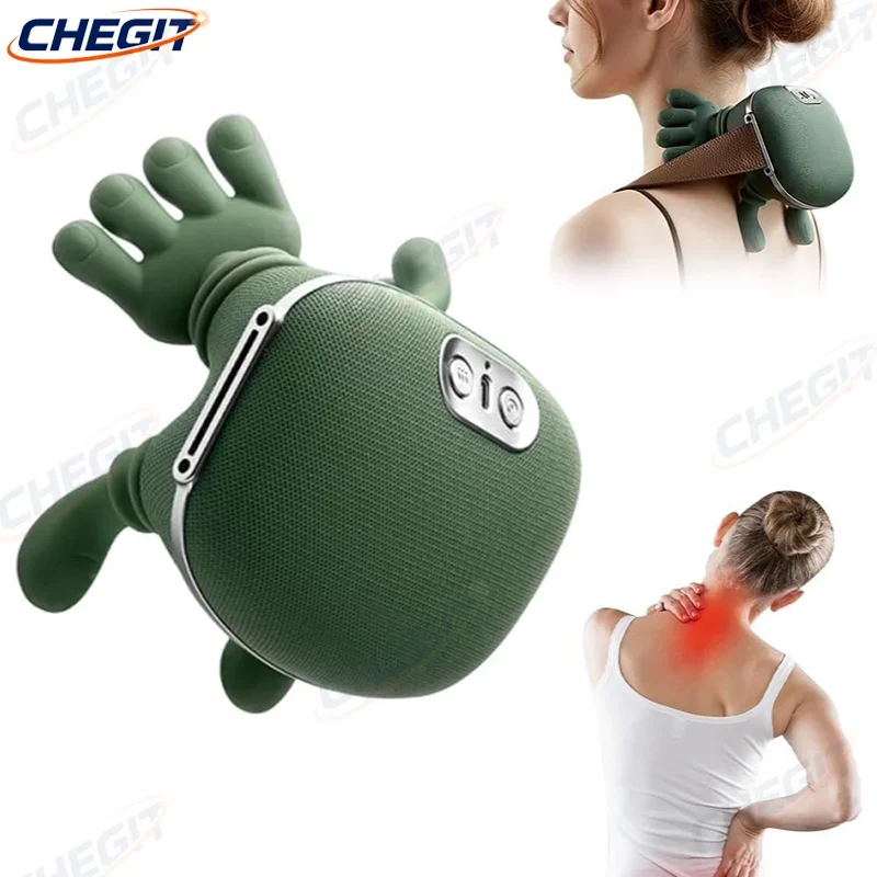 

Wireless Portable Bionic Heated Massager Electric Deep Tissue 4D Kneading Shiatsu Neck And Back Massager Simulated Human Touch